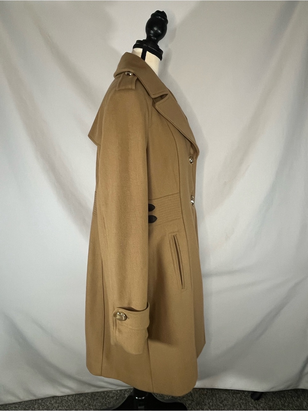 Kenneth Cole New York Women’s Wool Blend Mid-Length Trench Style Coat Size 16 - Picture 7 of 11